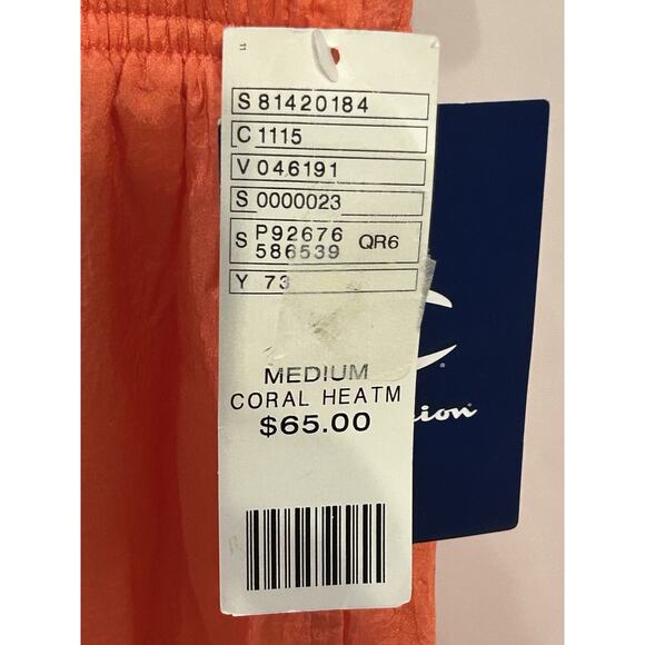NWT Champion/ Urban Outfitters Coral Heat Windbreaker Pants Women's size M - Picture 2 of 5
